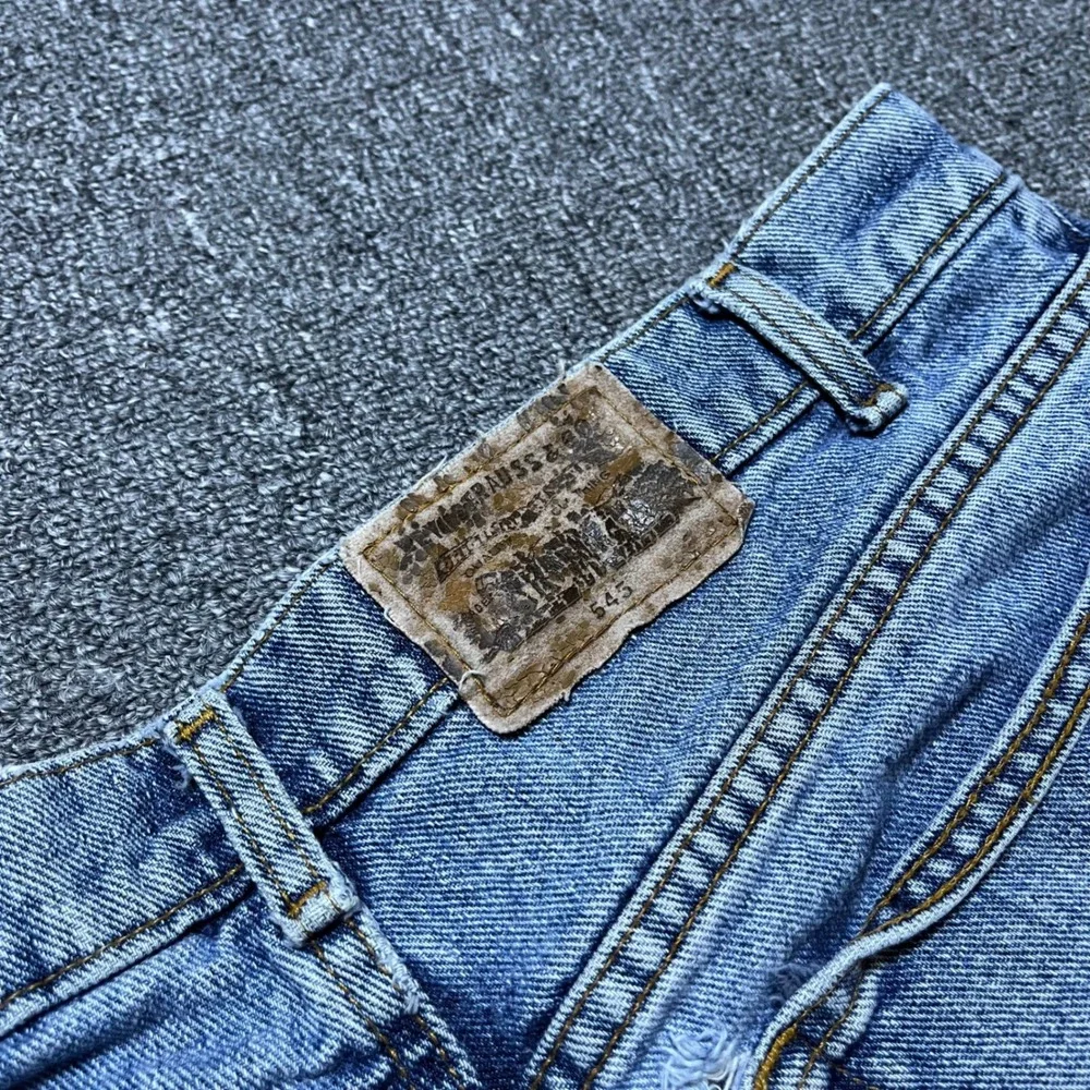 Vintage‎ Levi's Loose Fit Jeans 36x32 Blue Light Denim Distressed Gold Tab 90s